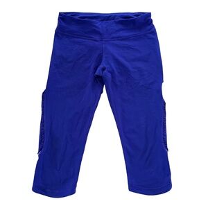 LULULEMON Purple Cropped Leggings Size XS Athletic Yoga Running Activewear